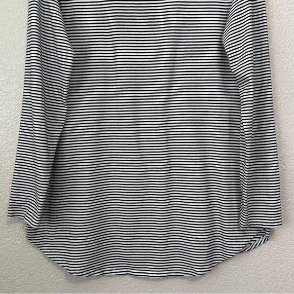 Soft Surroundings Pima Cotton V-neck Long Sleeves Tee - Picture 7 of 10